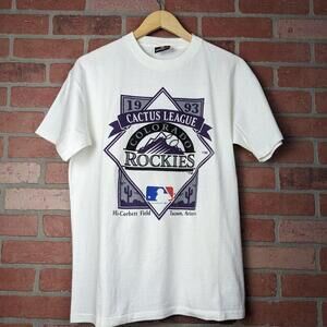 1993 Mlb Colorado Rockies Cactus League Baseball Tee Shirt